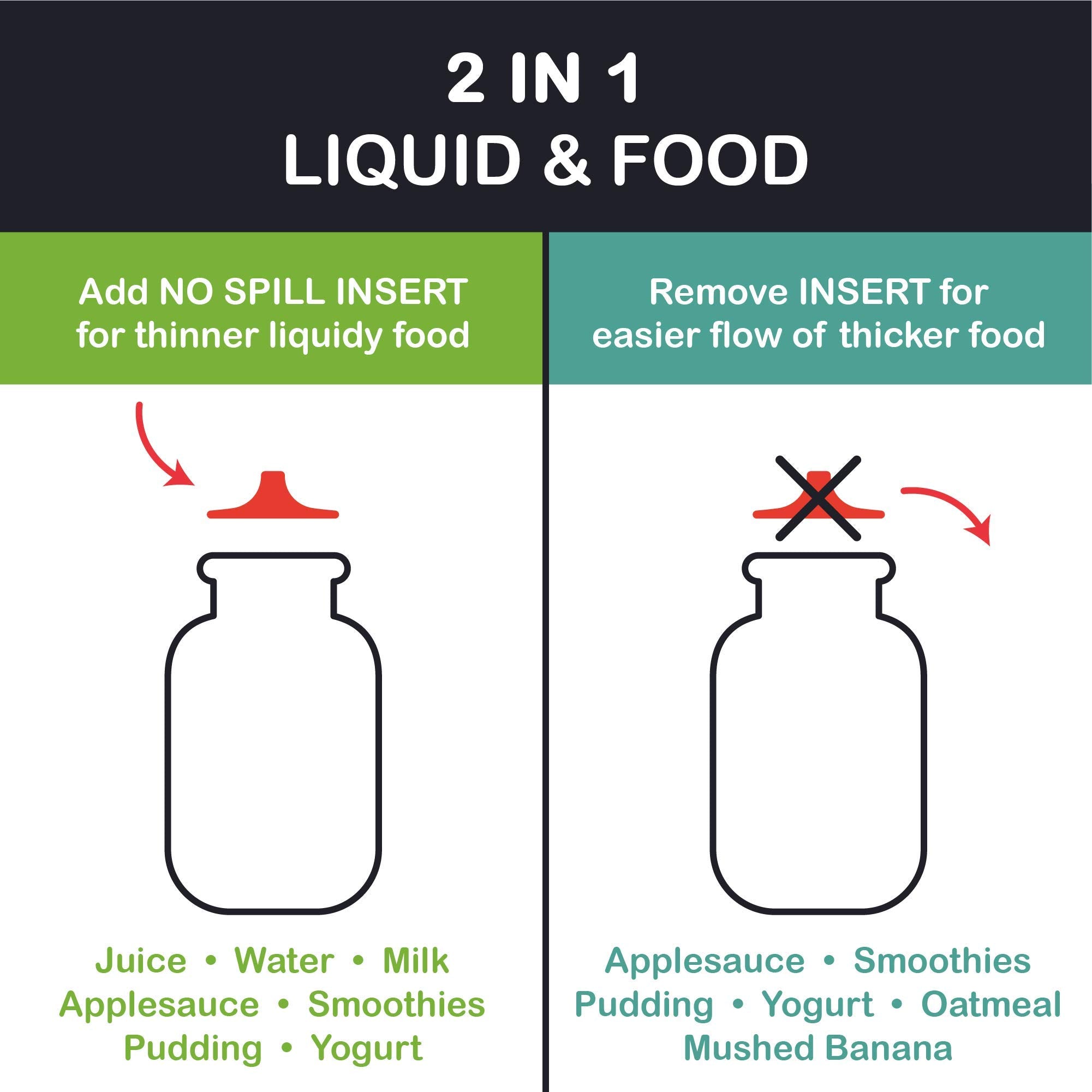 Squeasy Snacker Aqua 6oz great for smoothies and yogurt on the go