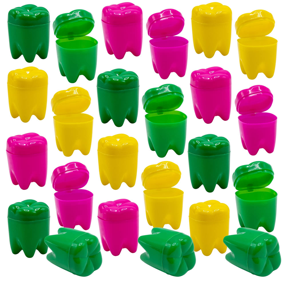 Srenta neon tooth saver rainbow-case bright colors for classroom giveaways.