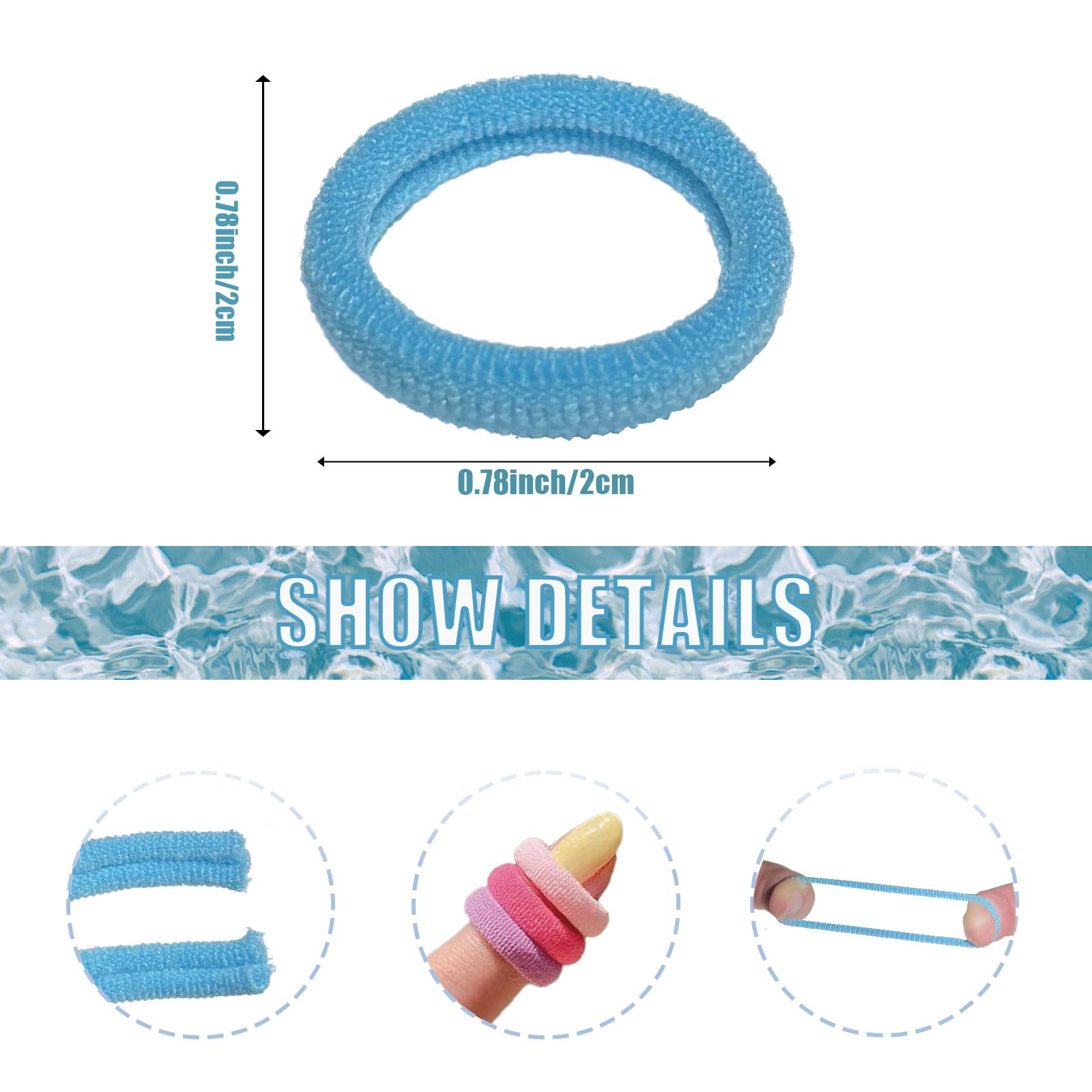 SRIVIJA candycolor baby hairbands support versatile ponytails, buns, and braids.