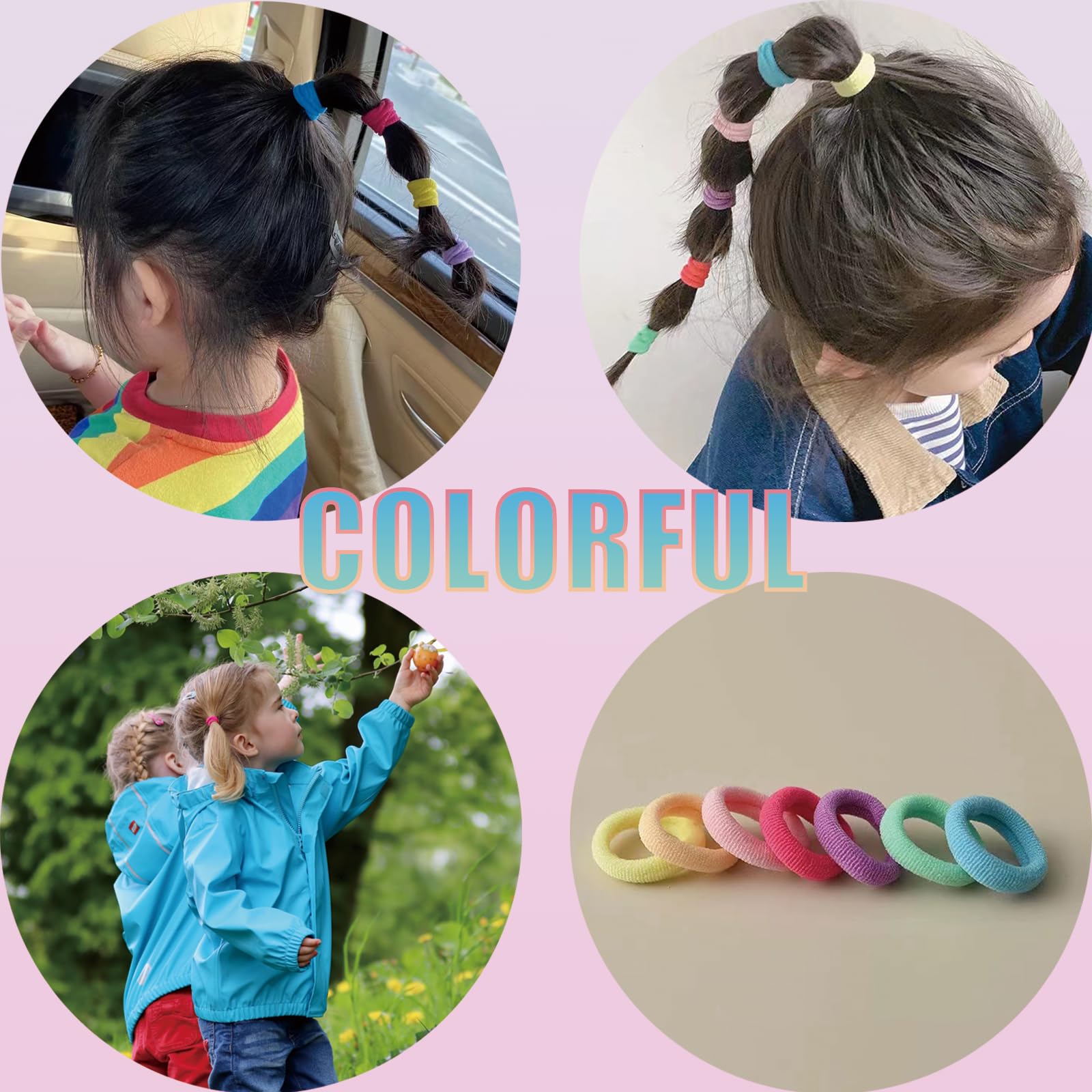 SRIVIJA colorful hair ties with wide color assortment to pair with outfits.