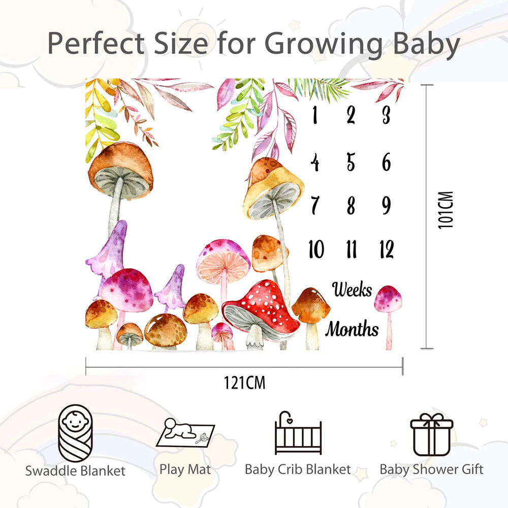 SSCSTS milestone blanket spread with wreath for monthly growth portraits