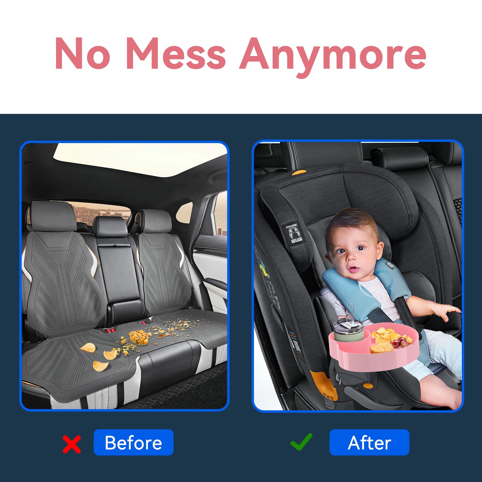 SSPONT wide-compatibility car seat tray fits most seats and strollers