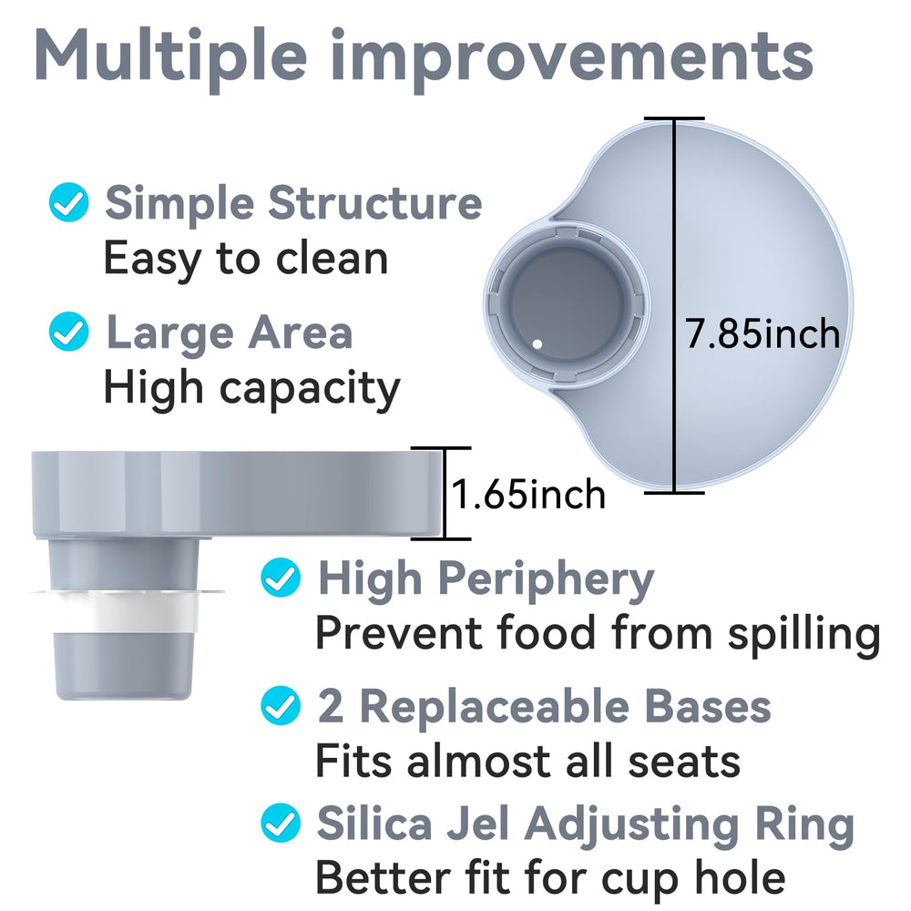 SSPONT cup hole accommodates most cups for easy sipping on trips.