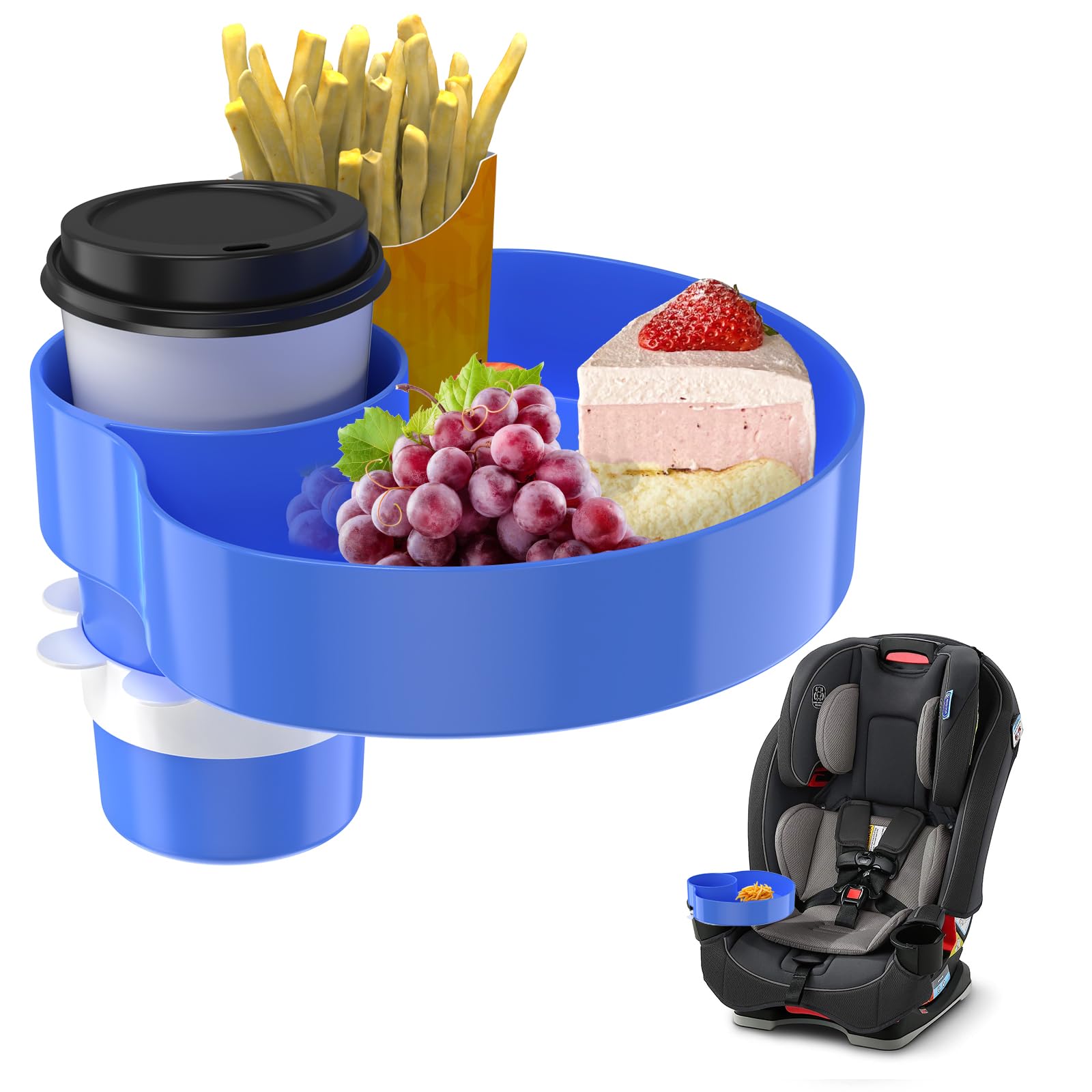 SSPONT Kids Car Seat Tray base mount blue ensures stable installation on car seats