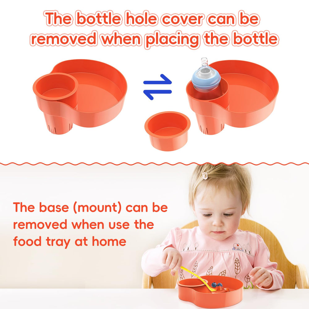 SSPONT kids car seat tray silica-jel ring adds optional tightening for cups.