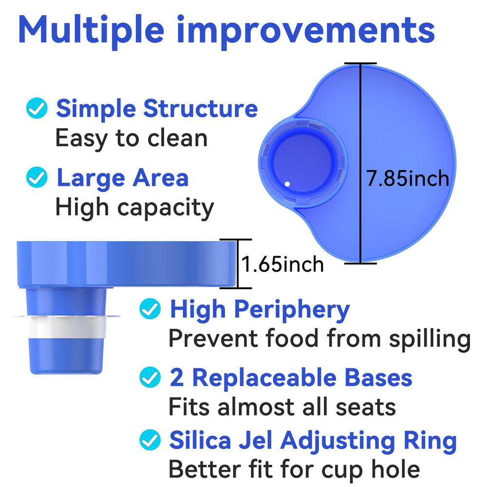SSPONT Kids Car Seat Tray removable base blue doubles as at-home plate