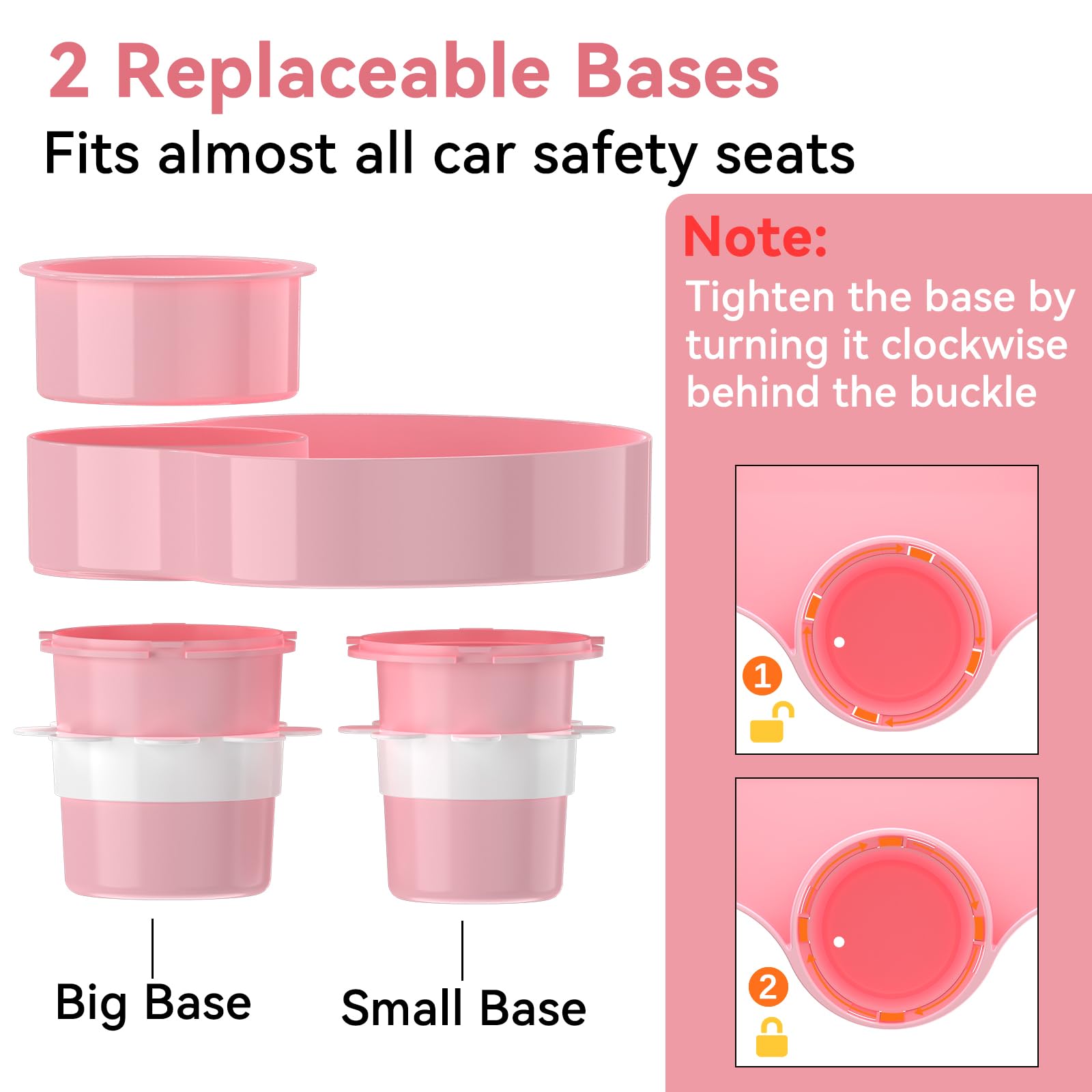 SSPONT silica gel adjusting ring tightens the cup holder for secure use