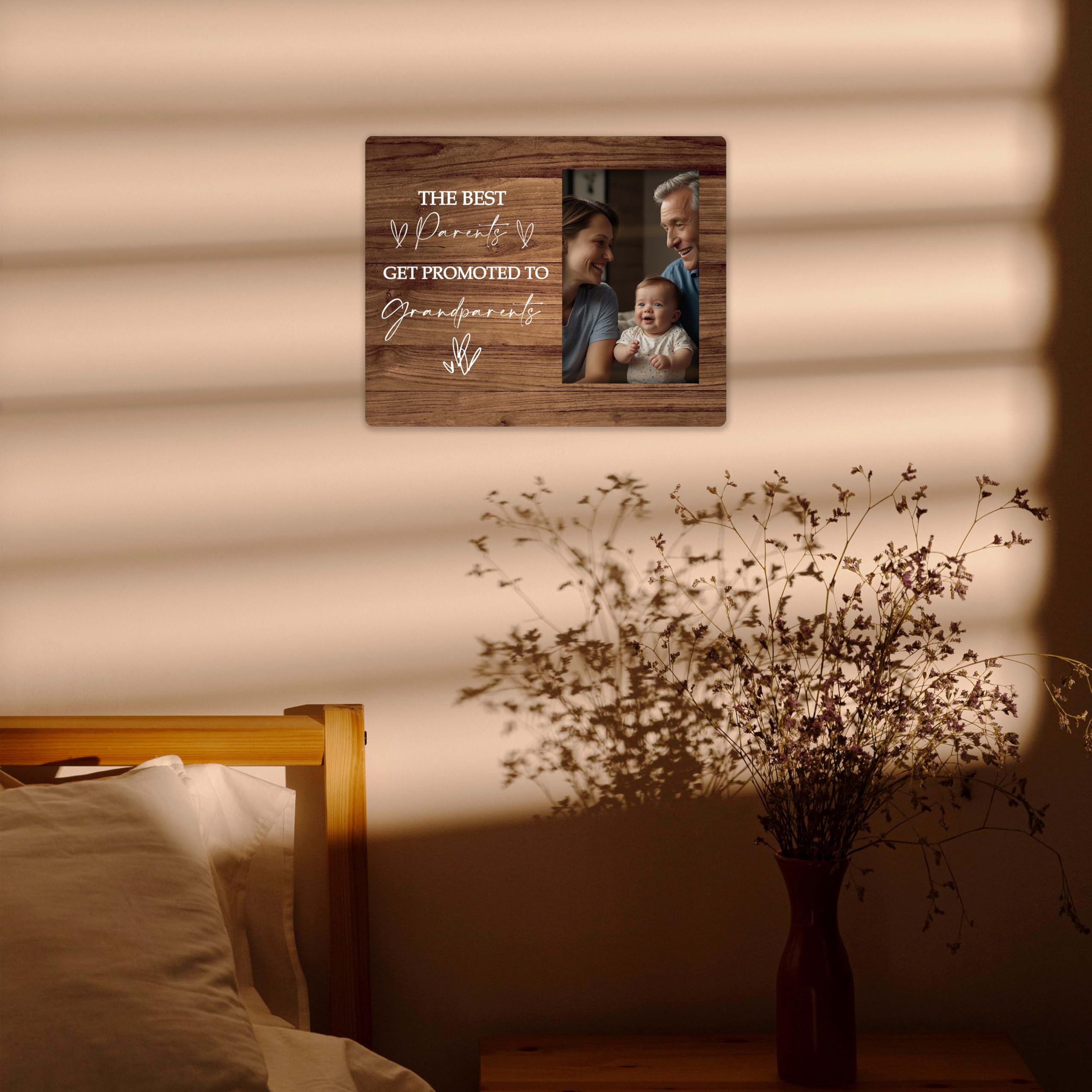 SSQBZU grandparents photo frame table-top display keeps memories on desk or shelf