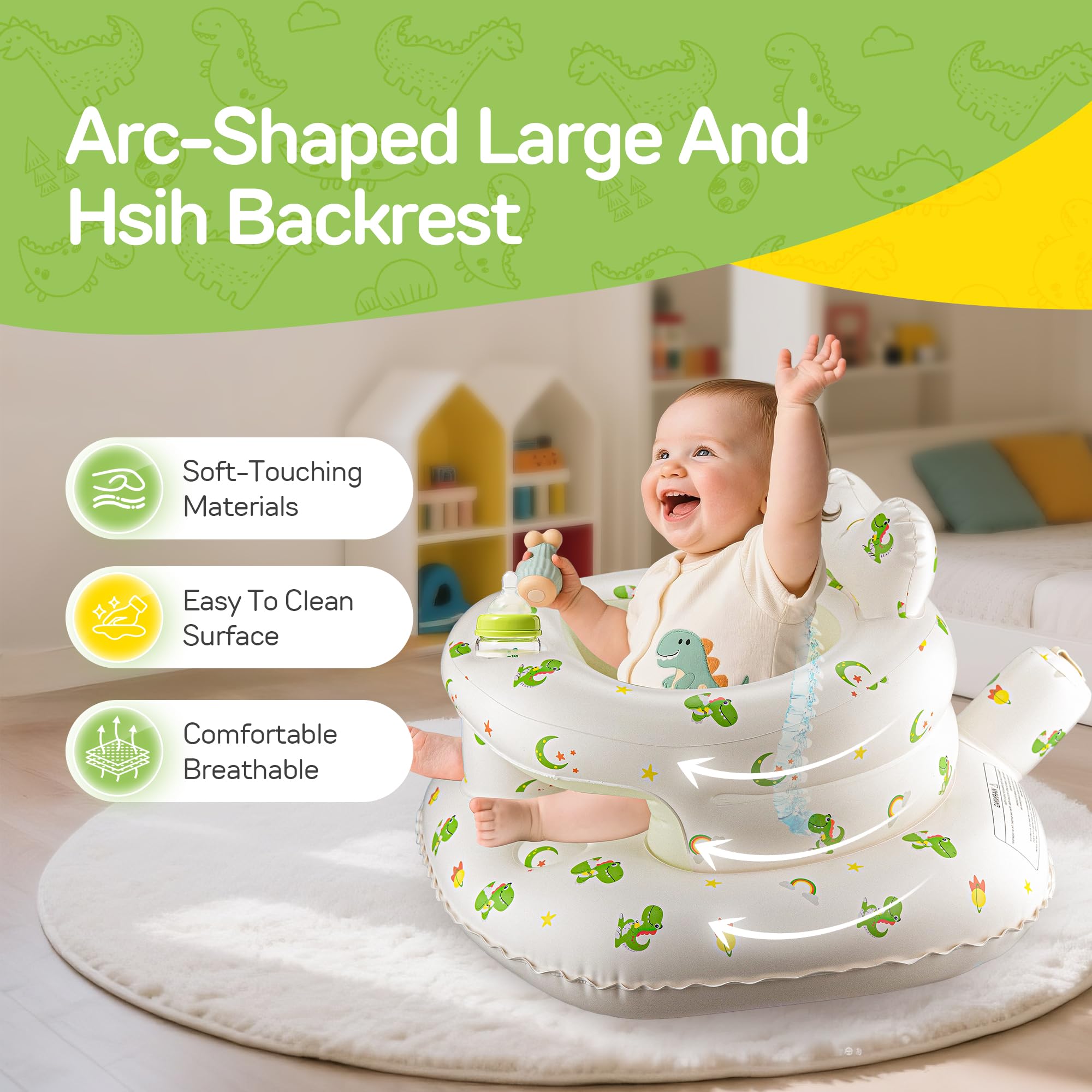 SSyang sit me up floor chair demonstrates quick setup for busy parents.