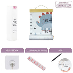 SSYYGET growth chart adhesive hook enabling wall mounting without wall damage