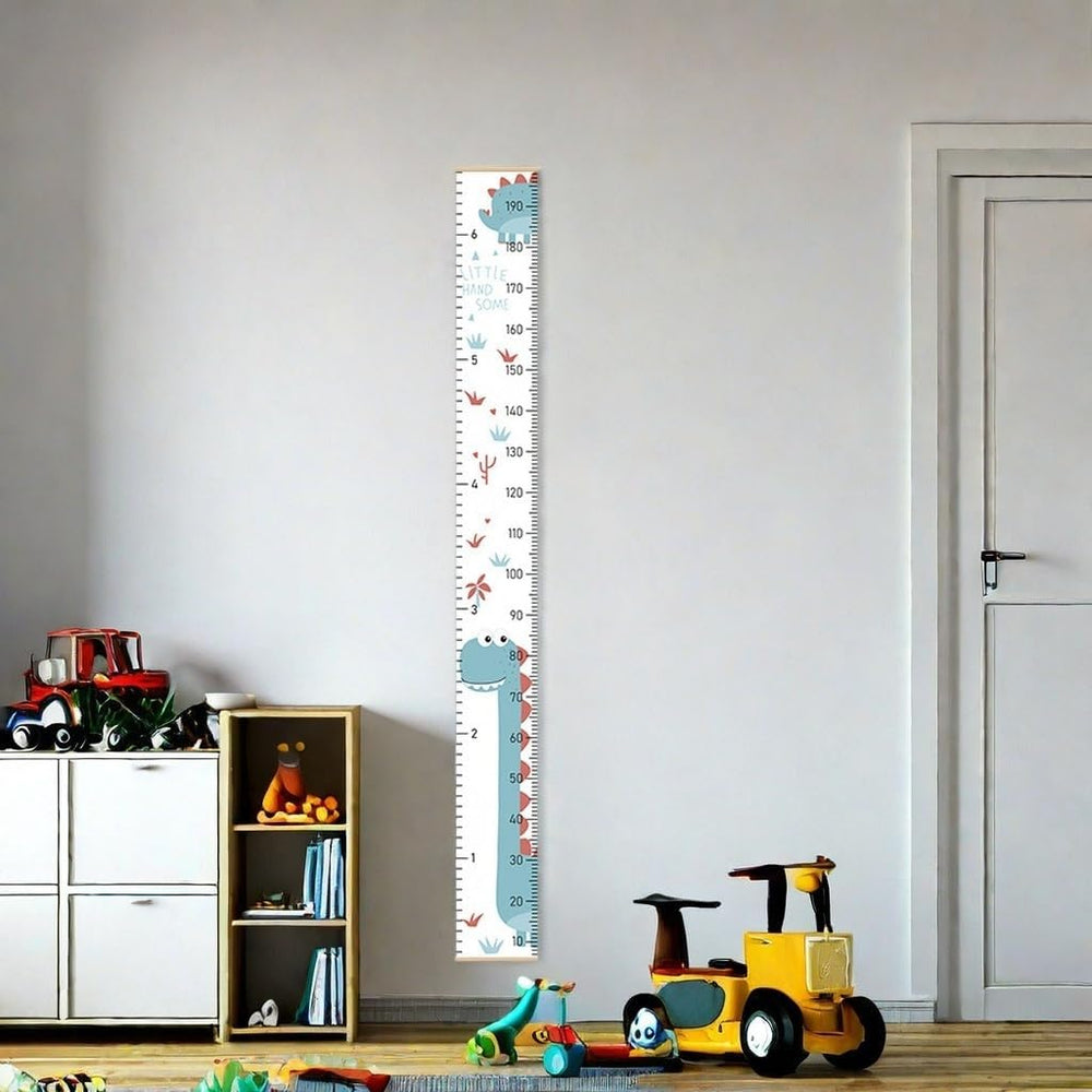 SSYYGET growth chart pine wood with thick waterproof canvas surface for durability