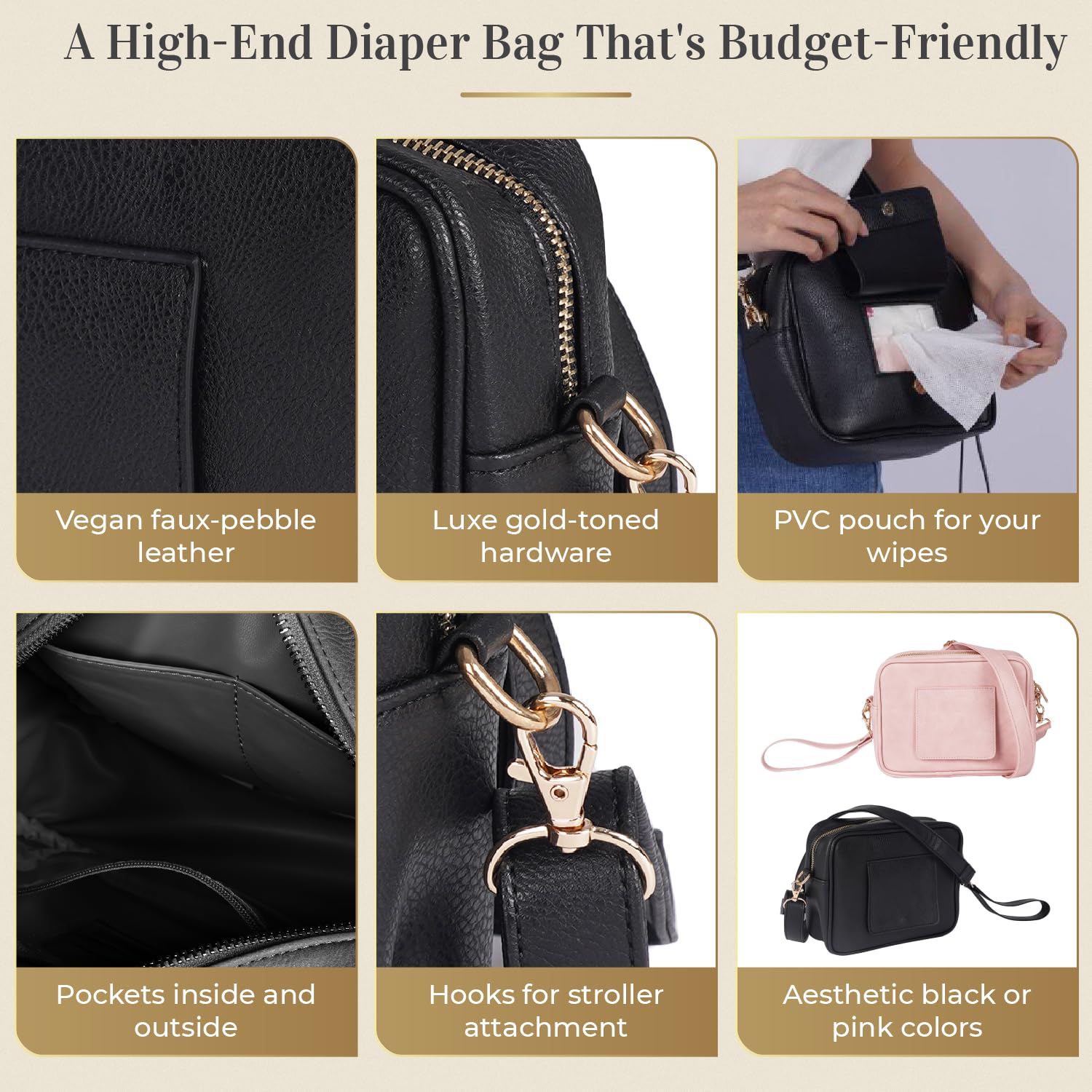 STAËLL wipe dispenser with discreet flap for quick cleanups while out