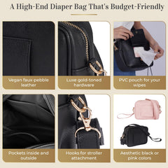 STAËLL wipe dispenser with discreet flap for quick cleanups while out