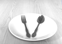 Stainless steel flatware set 24-piece forks suitable for formal and casual meals.
