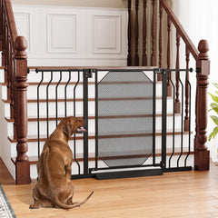 StairsFit 29-48 inch baby gate extension pieces adapt to wide stair openings.