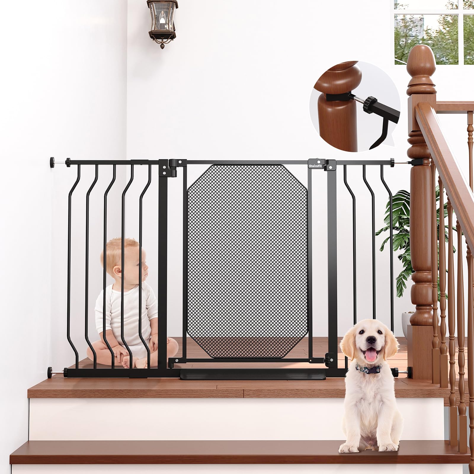 StairsFit auto-close with dual-direction opening improves one-handed use.