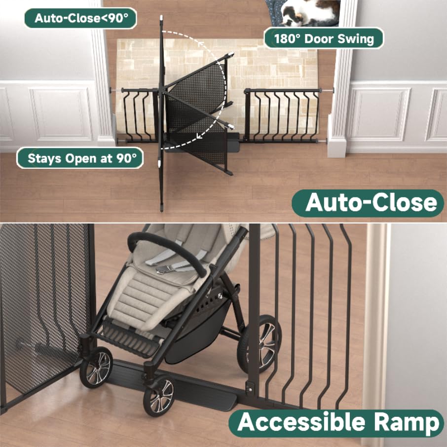 StairsFit built-in kick plate ensures smooth stroller passage.