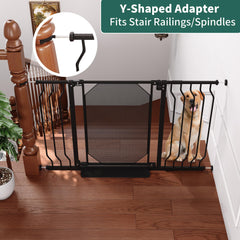 StairsFit pressure-mount installation offers tool-free setup without wall damage.