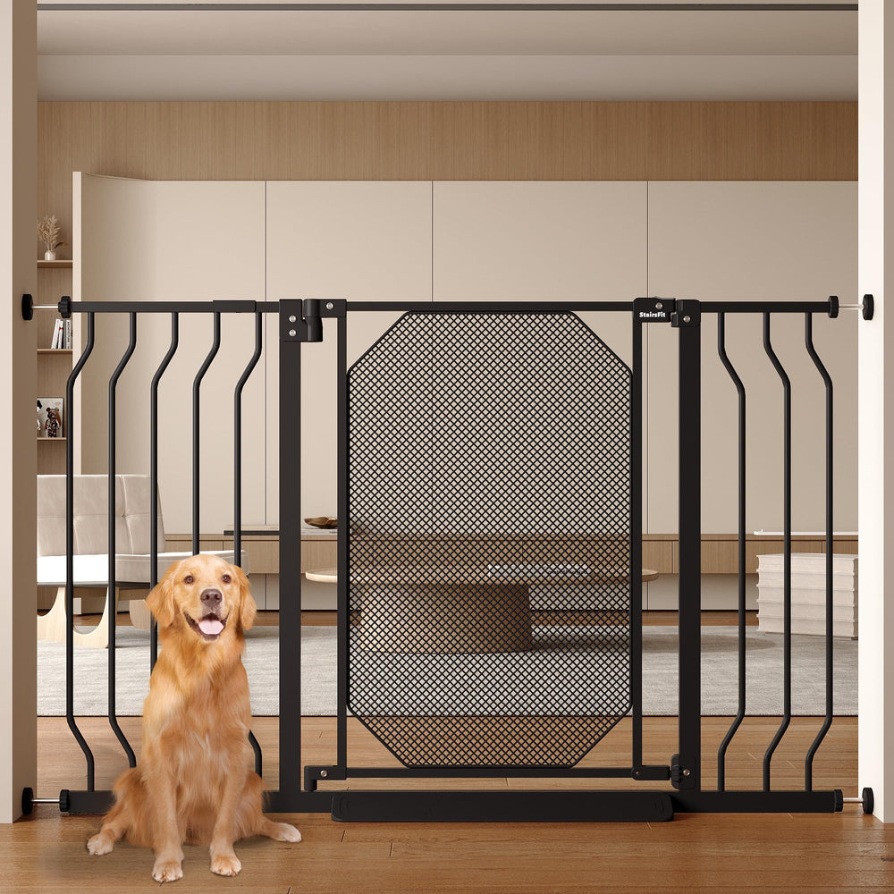 StairsFit triple-lock with one-hand operation for easy adult access and child safety.