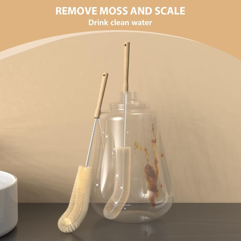 STALTWO Pet Water Dispenser Brush durable steel core with wood handle.