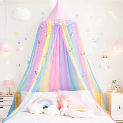 STAOLENE bed canopy princess-dream-fort creates a private magical space for imagination.