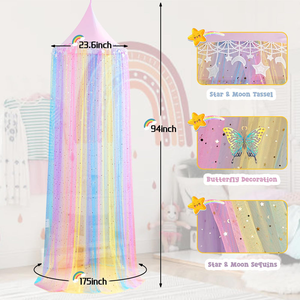 STAOLENE butterfly-stickers-customization invites little designers to personalize their canopy retreat.