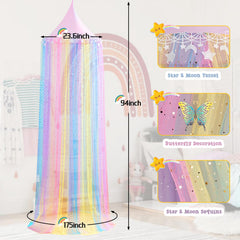 STAOLENE butterfly-stickers-customization invites little designers to personalize their canopy retreat.