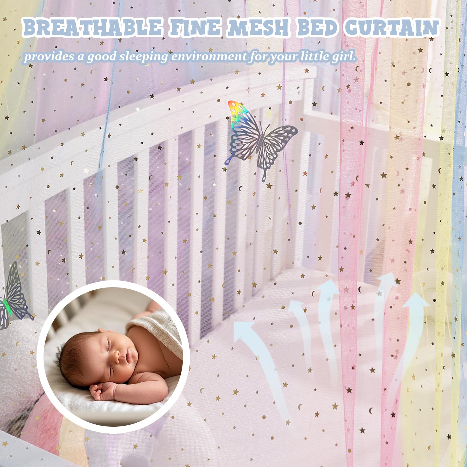STAOLENE princess-canopy-dome-closeup highlights soft pink shelter with shimmering star accents.