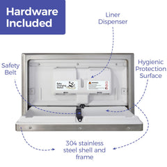 Stardrix Panda Care folding diaper table used for efficient staff workflows