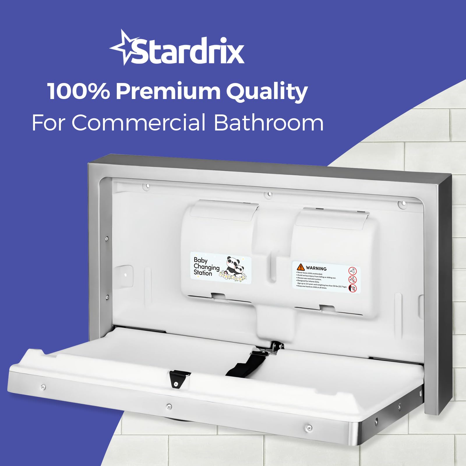 Stardrix Panda Care in-use image demonstrates suitability for malls, hospitals, and restaurants.