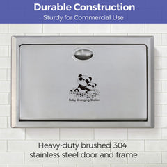 Stardrix Panda Care recessed mount frame demonstrates space-saving installation in public facilities