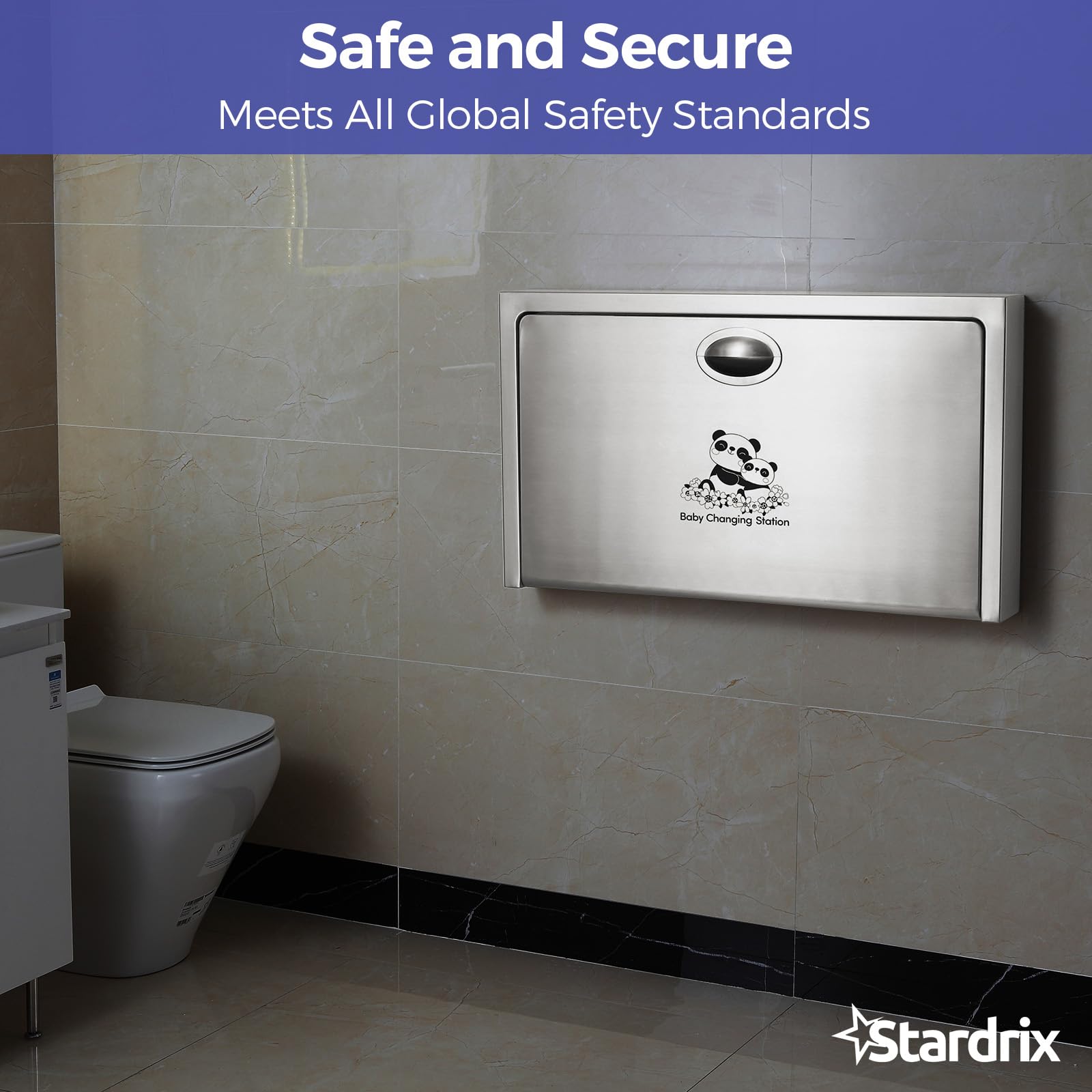 Stardrix Panda Care surface shows hygienic wipe-clean finish ideal for high-traffic spaces.