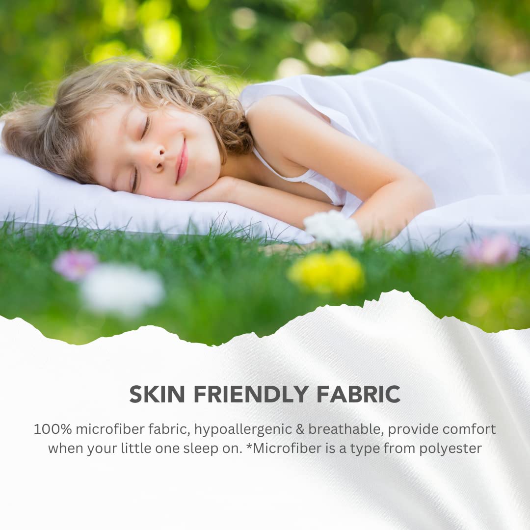 Stargazer 12-pack shown in taupe suits standard 22x40 inch toddler cots.