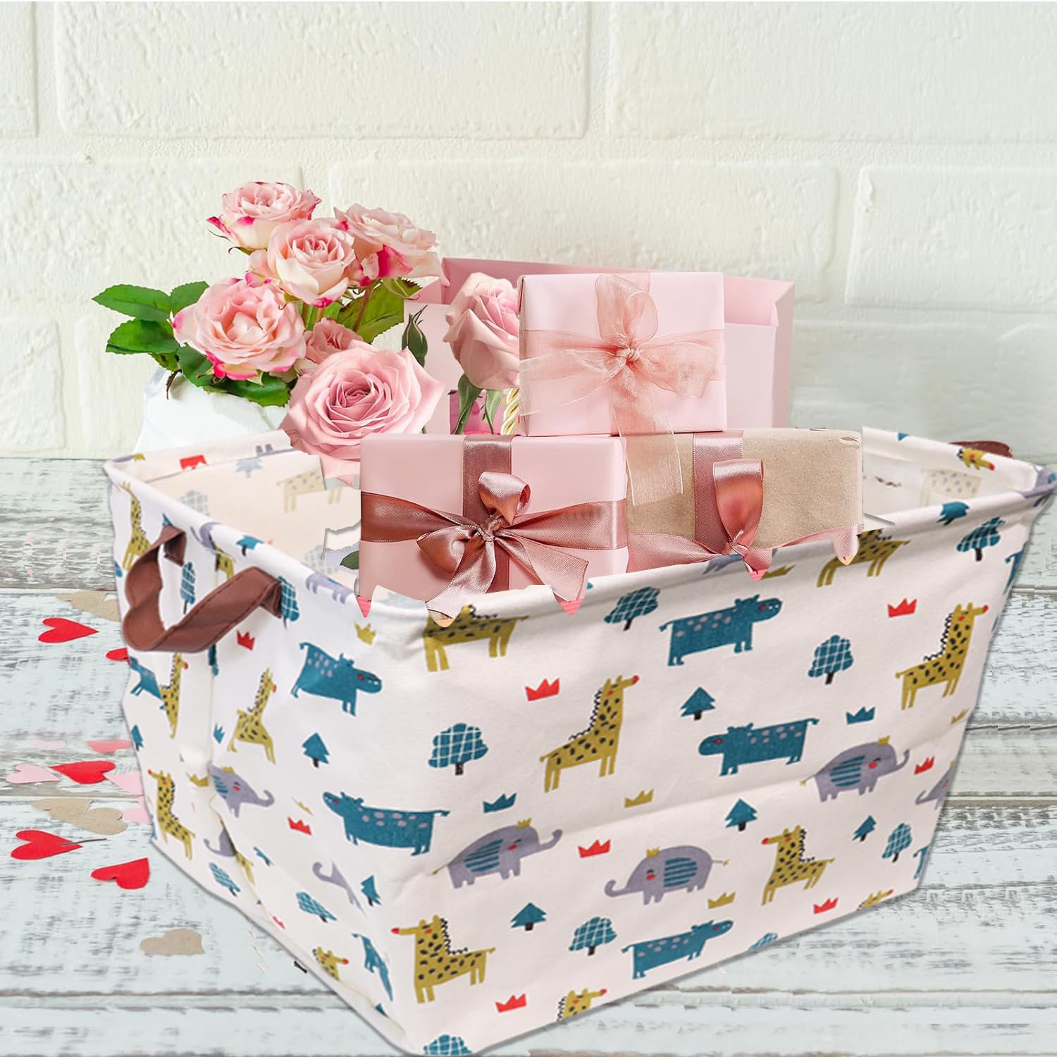 StarHelper versatile bin ideal for closet organization and baby gear storage.