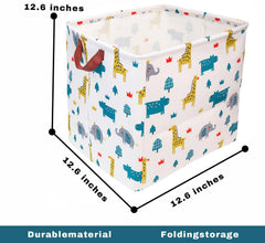 StarHelper storage basket showing leather handles for easy transport in a nursery.