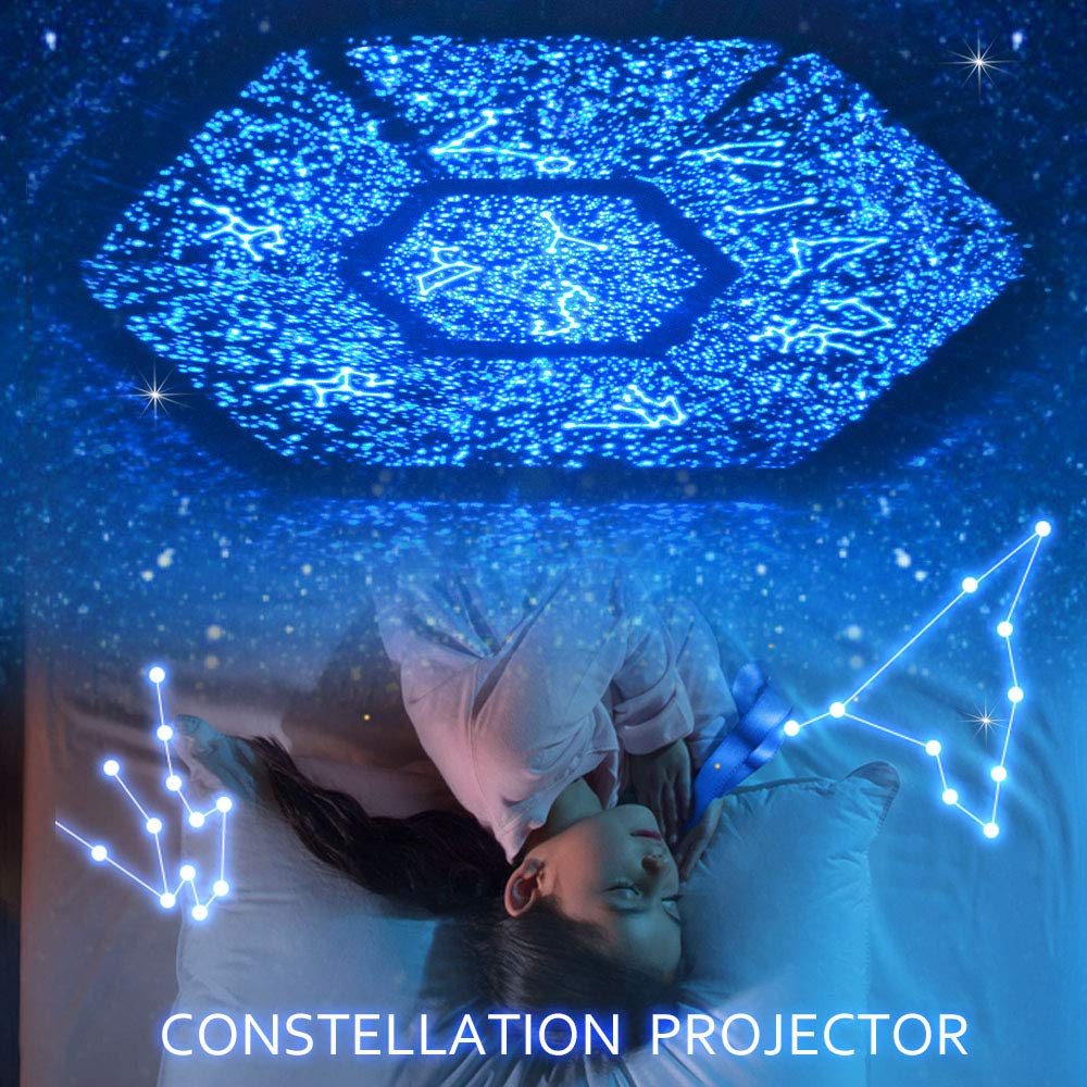 STARS LAMP color-changing lighting options for mood-enhancing ambiance.