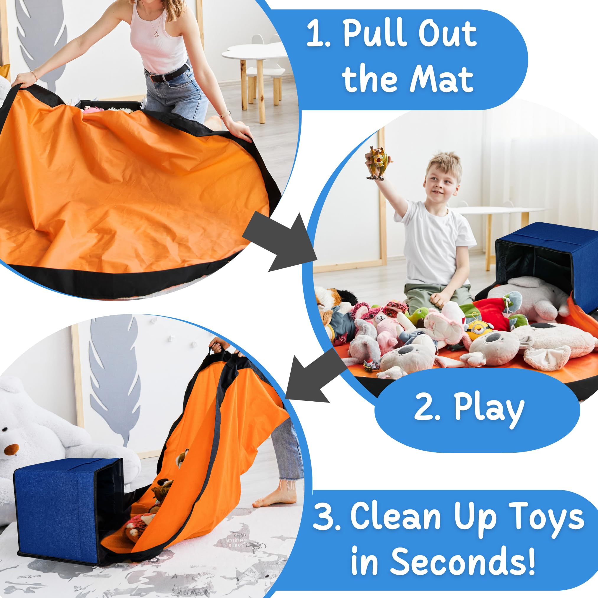 STARSIKO XL large-capacity organizer holding blocks and figures