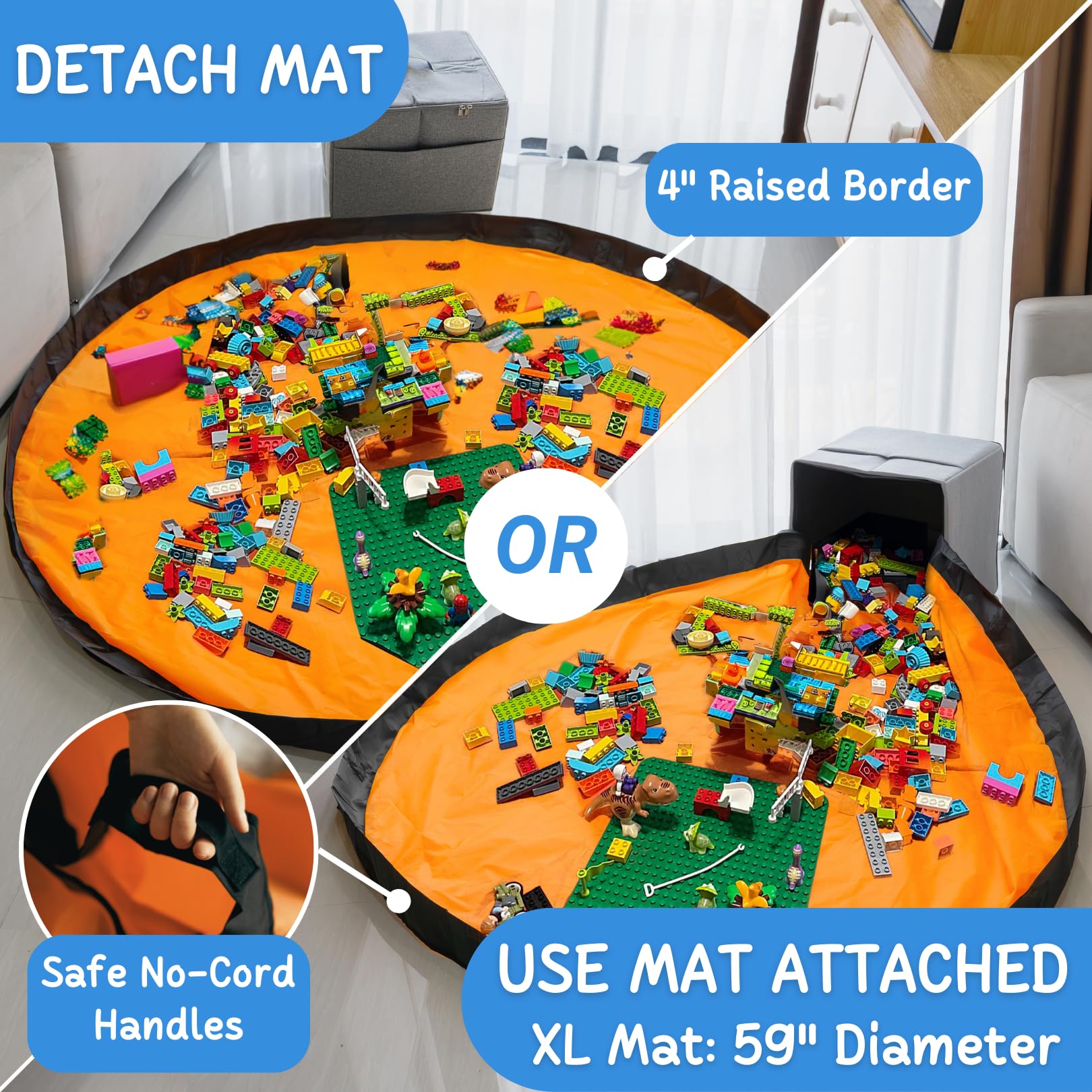 STARSIKO XL play-area setup shows easy access for quick clean-up routines.