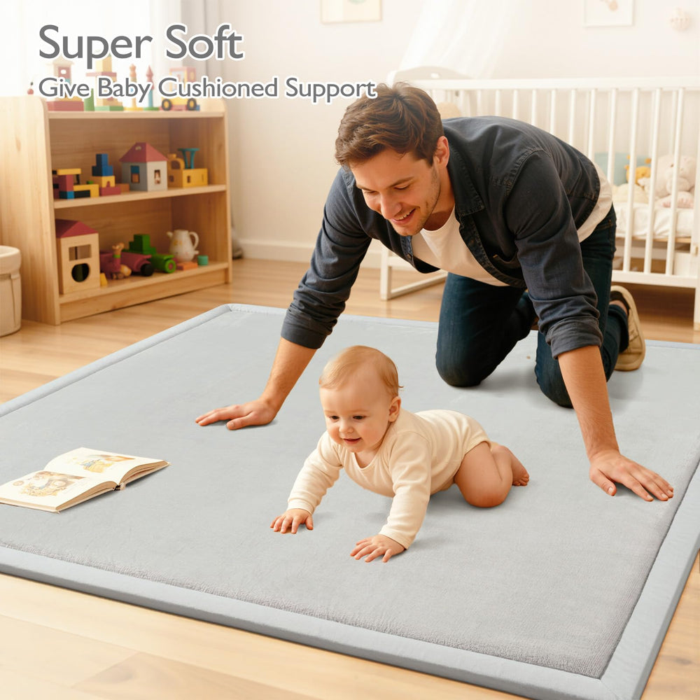 STARUIA Baby Play Mat folds for easy storage and portability