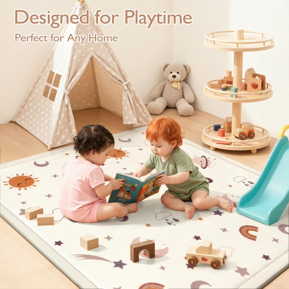 STARUIA Baby Play Mat in nursery or living room provides a cozy, versatile surface.