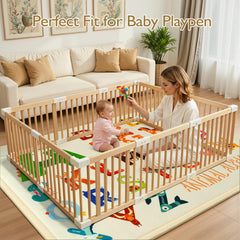 STARUIA Baby Play Mat non-slip-back keeps mats securely in place.