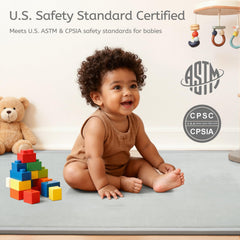 STARUIA Baby Play Mat nursery-soft surface highlights skin-friendly flannel comfort