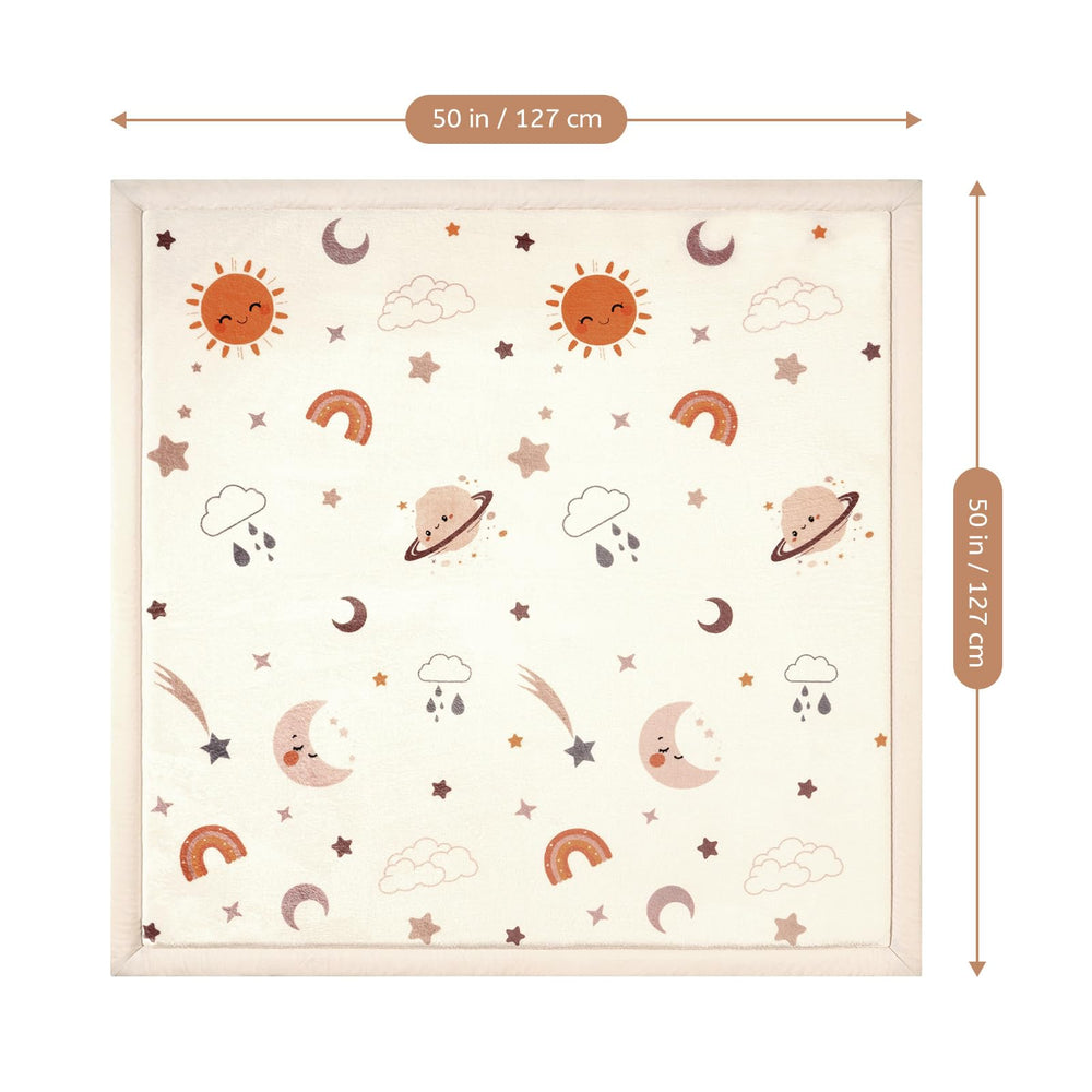 STARUIA Baby Play Mat doubles as a soft pet corner mat.