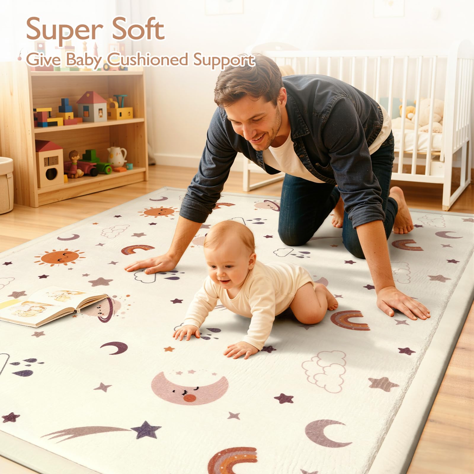STARUIA Baby Play Mat pet-corner idea offers cozy resting space for small pets.
