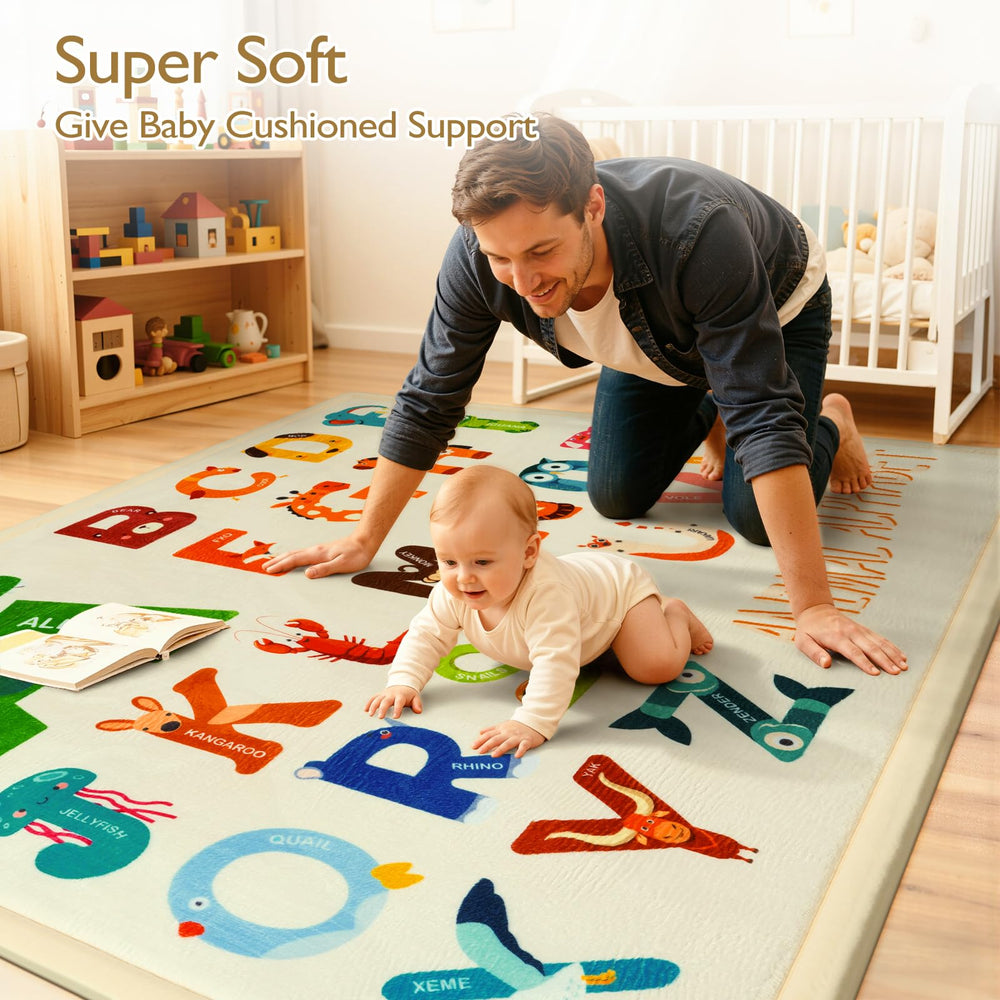 STARUIA Baby Play Mat playpen-base doubles as a soft base.