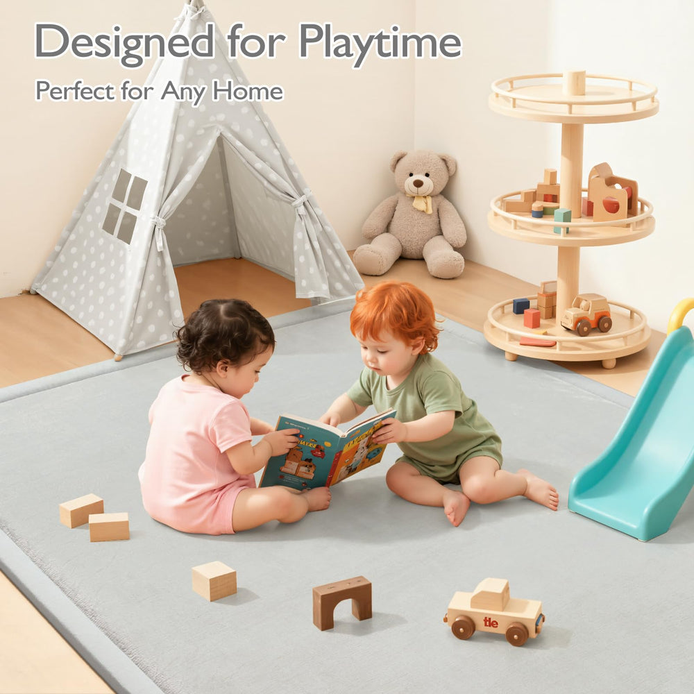 STARUIA Baby Play Mat tummy-time setup offers spacious play surface