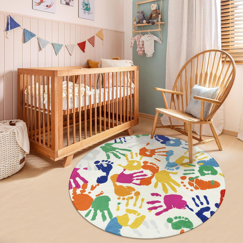 STARUIA vibrant colors playroom rug creates inviting spaces for kids.