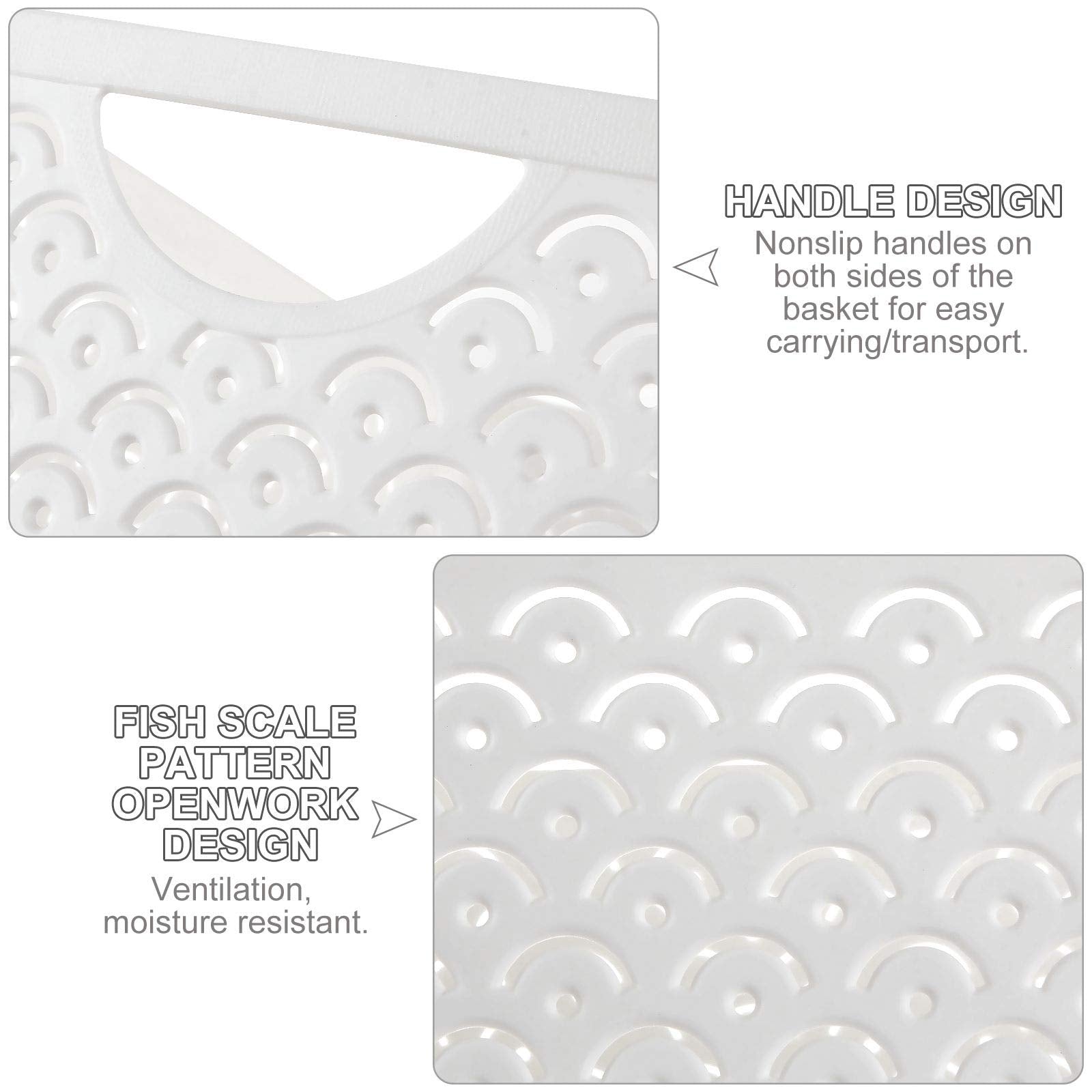 STARVAST bathroom organizers white baskets for compact toiletries and towels