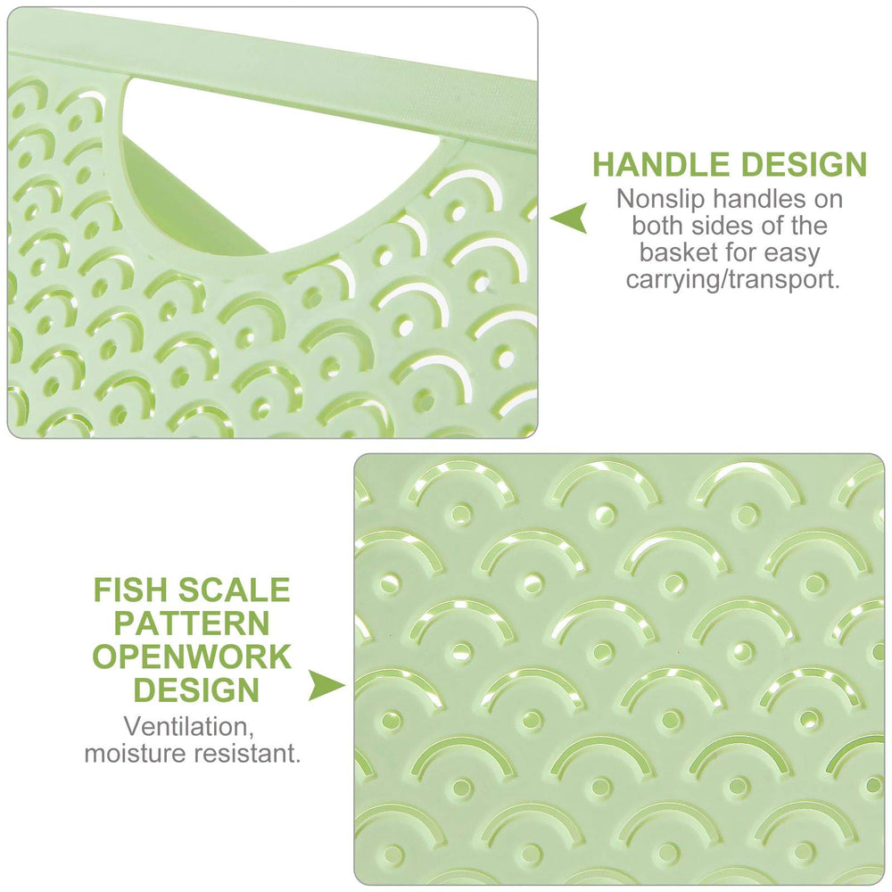 STARVAST green baskets ideal for kitchen and bathroom organization