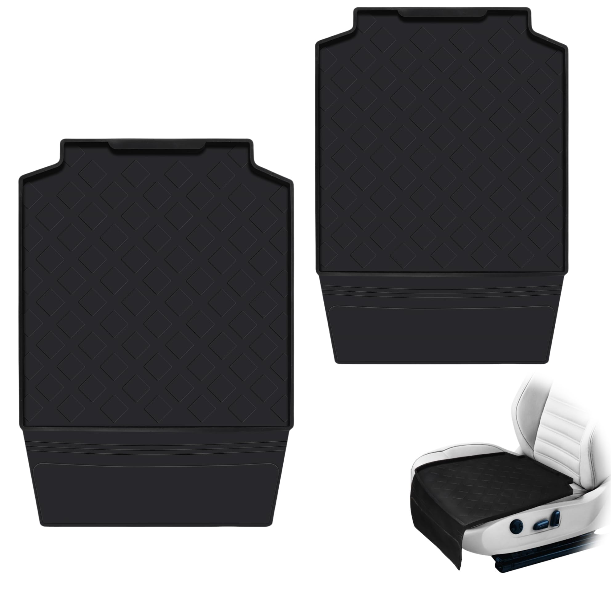 Starwicoo car seat protector with latch design provides secure, non-slip protection during rides.